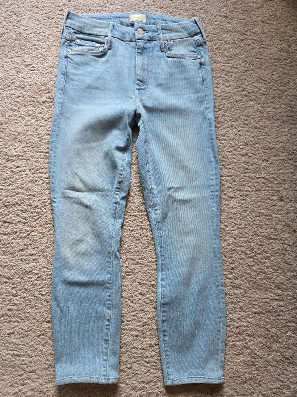 MOTHER The Looker Crop Jeans Fresh Catch 26